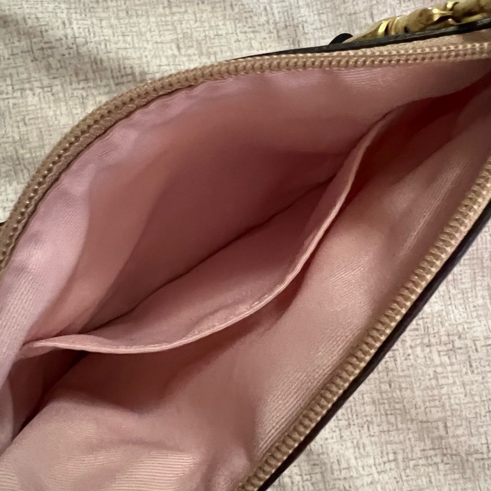 NWT Coach Poppy Kyra Wristlet in Beige/Pink Purple Floral Pattern - Picture 7 of 8